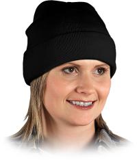 CZAPKA SPORTOWA OCHRONNA UNIWERSALNA DZIANINA OCIEPLANA CIEPŁA CZARNA REIS