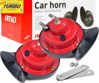 Klakson sygnał dźwiękowy 12V 110dB 410/510Hz czarny 2 sztuk Amio