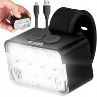 Велосипедный фонарь передний 8XLED мощный яркий 900LM велосипедное освещение USB-C VAYOX