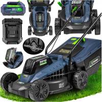 БЕСПРОВОДНАЯ БЕЗЩЕТОЧНАЯ ГАЗОНОКОСИЛКА ДЛЯ ТРАВЫ AKU 6.0 AH ПРОЧНАЯ МОЩНАЯ WUBER