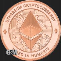 Miedziany Medal GSM Ethereum, 1 uncja