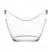 Wiaderko na lód Wiaderko na wino, wanna na napoje Multiuse, przezroczysty akrylowy szampan 4L