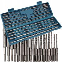 ZESTAW WIERTEŁ SDS WIERTŁA DO BETONU 5-20 mm WIDIA 20 szt + WALIZKA KOMPLET