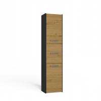 Шкаф для ванной комнаты столб S43 антрацит дуб ARTISAN