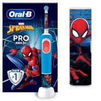 Электрическая зубная щетка для детей Oral-B Pro Kids Spiderman чехол 3