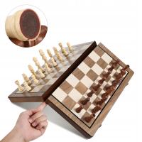 Magnetyczne szachy i warcaby duże 2w1