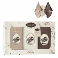 3 szt ściereczki kuchenne bawełniane zestaw 40x60 cm komplet SANTE V1