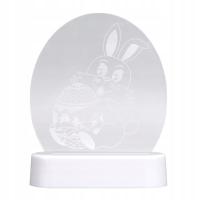 Bunny 3D lampka nocna królik trzymający wzór