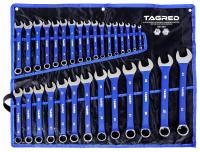 Klucz płasko-oczkowy Tagred zestaw 30 szt. z gumowym uchwytem 6-32 mm