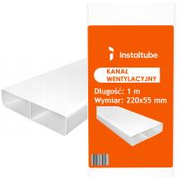 Вентиляционный канал плоский 220X55 прямоугольный кабель 1м вентиляционная система
