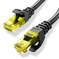 Kabel Sieciowy Lan Cat6 Przewód Internetowy Cat 6 UTP RJ45 Kat Czarny 15 m