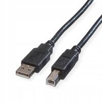 Kabel przewód USB 2.0 A-B M/M czarny 4,5m