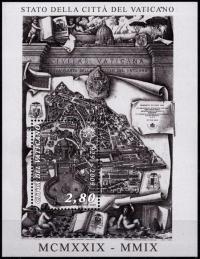 Watykan 2009 BL 32 ** Mapa