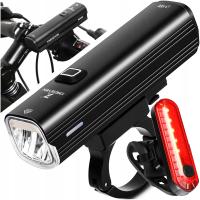 Мощный Велосипедный фонарь светодиодный передний задний 1000lm фонарик 4800mAh велосипед