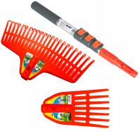 Zestaw 3 w 1- Grabie M+ grabie S+ drążek teleskopowy