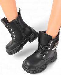 Сапоги на молнии Trepy, милые зимние сапоги на шнуровке с мехом, ботильоны *31*