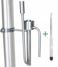 Papuga inox do destylatora wskaźnik alkoholu abratek + obejma na rurę