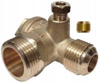 Zawór zwrotny mosiężny 3/4 x 1/2 do sprężarki kompresora Kupczyk VR00117