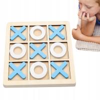 Игра-головоломка крестики-нолики для детей деревянная