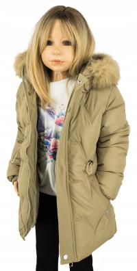 Xz101 удлиненная зимняя куртка для девочек