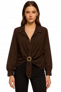 ELEGANCKA KOSZULA MODNA BLUZKA GUZIKI KLASYK BROKAT 55