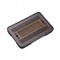 Chińska bambusowa taca na herbatę Tradycyjna taca do serwowania herbaty do domu w stylu A