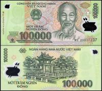 WIETNAM, 100000 DONG 2023, plastik, Pick 122