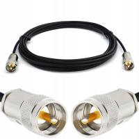 PL259 CB Radio Cable 15m Waterproof VHF UHF Male to Male RG58 50ohm