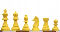 Figury szachowe plastikowe (król 95 mm) - żółte