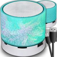 GŁOŚNIK BEZPRZEWODOWY MINI PRZENOŚNY BLUETOOTH USB SD ŚWIECĄCY LED niebiesk