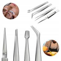 Набор пинцетов 3шт Пинцет из нержавеющей стали чехол