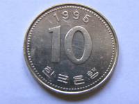 KOREA POŁUDNIOWA 10 WON 1995 ROK !!!!!!!!!!!! 0161