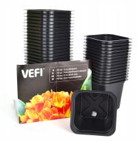 VEFI квадратные горшки 6x6cm 40pcs маленькие для посева семян рассады