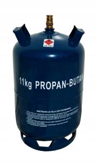 BUTLA GAZOWA 11KG PB 30 BAR ZAWÓR QUICK ON KLIK ON BUTLE GAZ PROPAN BUTAN