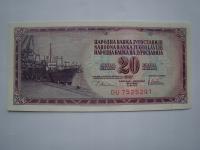 JUGOSŁAWIA - 20 DINARÓW 1978 r Seria DU w/g mnie Stan I