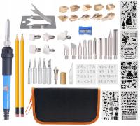 LUTOWNICA PIROGRAF HOTAIR WEP 60W WYPALARKA DO DREWNA 45 elementów