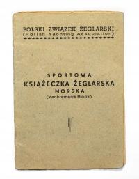 SPORTOWA KSIĄŻECZKA ŻEGLARSKA (MORSKA) 1948