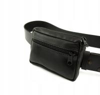 MAŁA, PRAKTYCZNA SASZETKA DO PASKA, SKÓRA NATURALNA - PRODUKT POLSKI