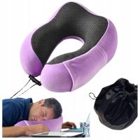 ТУРИСТИЧЕСКАЯ ПОДУШКА ДЛЯ ШЕИ ROGAL СВЕТЛО-ФИОЛЕТОВЫЙ