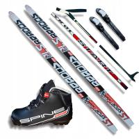 Новый комплект: Беговые лыжи, ботинки, палки