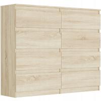 Современный комод 120см шкаф 8 ящиков RU R-120-S8 SONOMA