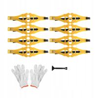 8 szt. Uniwersalne łańcuchy śniegowe Antypoślizgowe łańcuchy na opony