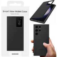 Etui z klapką Samsung do Samsung Galaxy S23 Ultra Smart View Wallet czarny pojazdy