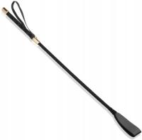 ELEGANCKA SKÓRZANA SZPICRUTA Z RĄCZKĄ BAT DO KARANIA CHŁOSTY BDSM