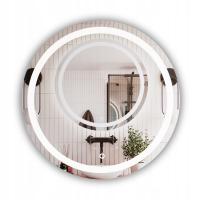 ЗЕРКАЛО КРУГЛЫЕ СВЕТОДИОДНЫЕ FI 70см ВЫКЛЮЧАТЕЛЬ СЕНСОРНЫЙ