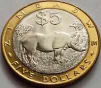 1141 - Zimbabwe 5 dolarów, 2002