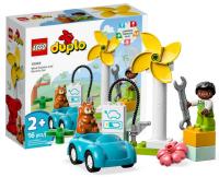 LEGO DUPLO 10985 ветряная турбина и электрический автомобиль строительные блоки набор 2л
