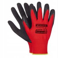 Rękawiczki RĘKAWICE robocze MOCNE L rozmiar 9 LATEX op.1 PAR REDLATEX