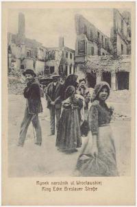 Калиш рынок угол ул. Вроцлавской Ring Ecke Breslauer Straße 1914-1915