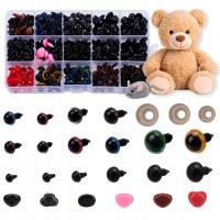 Oczy Do Maskotek Zabawek Bezpieczne Zestaw 672 szt Oczka Noski Etui 5-15mm